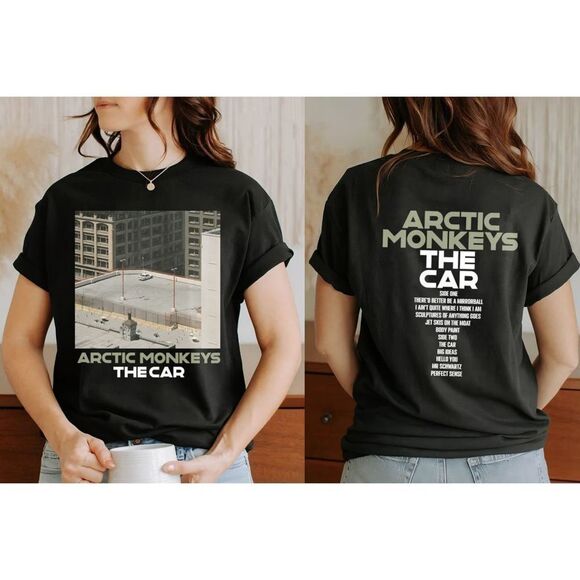 Renee
F Other - Artic Monkeys The Car Tracklist Retro Indie 2 Sided Graphic Fan T-Shirt